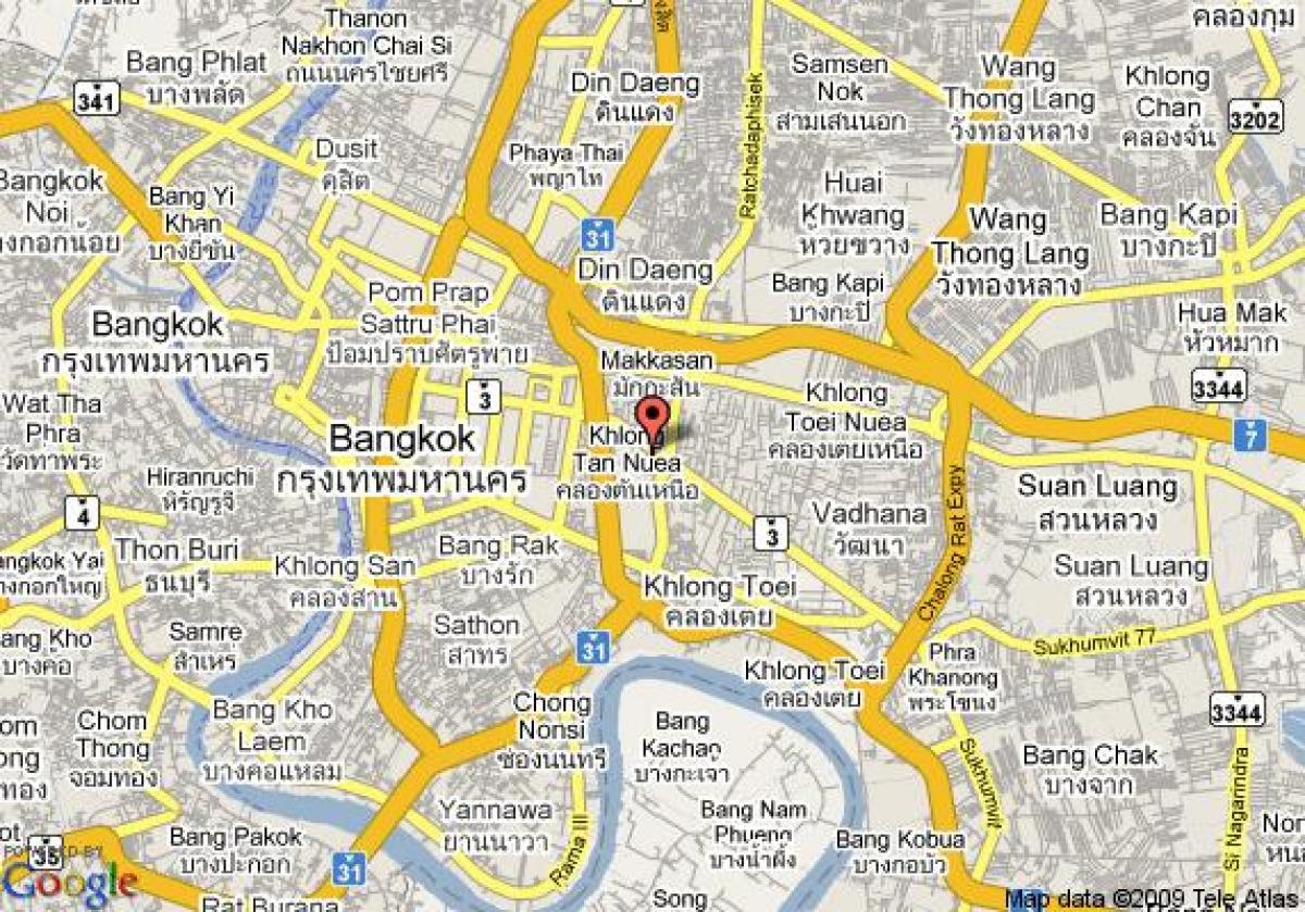 แผนที่ของ sukhumvit พื้นที่กรุงเทพมหานคร world. kgm