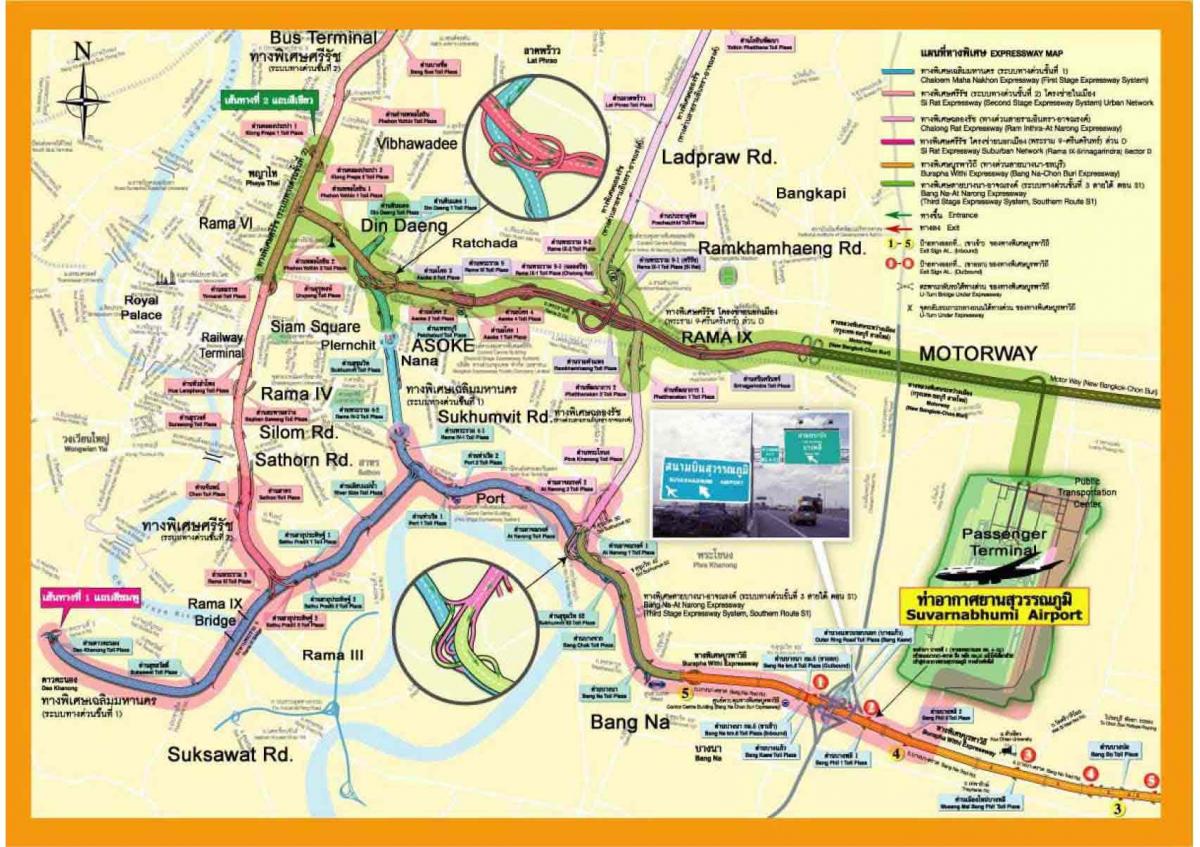 แผนที่ของกรุงเทพมหานคร world. kgm expressway