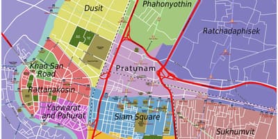 แผนที่ของกรุงเทพมหานคร world. kgm และรอบๆแถวนี้แล้วส่วน