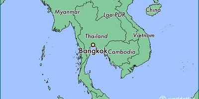 แผนที่ของกรุงเทพมหานคร world. kgm ประเทศ
