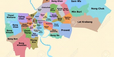 แผนที่ของกรุงเทพมหานคร world. kgm เขต
