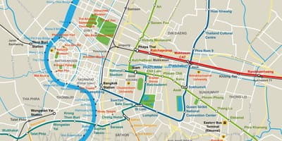 แผนที่ของกรุงเทพมหานคร world. kgm ศูนย์กลางเมือง