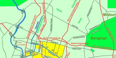 กรุงเทพมหานคร world. kgm เมืองพื้นที่บนแผนที่