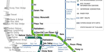 Bkk skytrain แผนที่