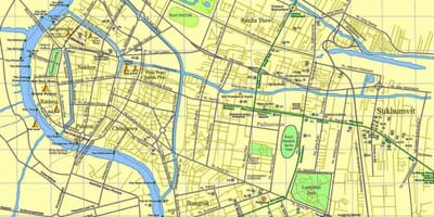 แผนที่ของกรุงเทพมหานคร world. kgm ถนน