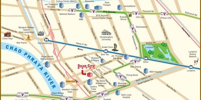 แผนที่ของแม่น้ำเมืองกรุงเทพมหานคร world. kgm
